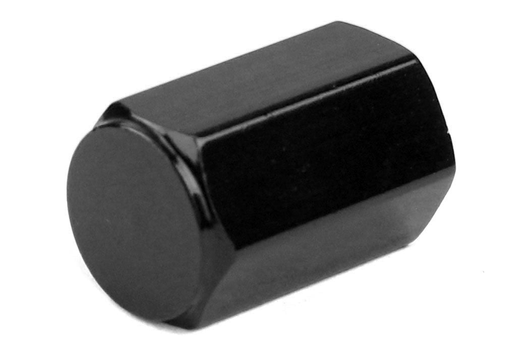 Wheelmate Valve Caps w/ TPMS Valve Step Sleeves Black - Universal