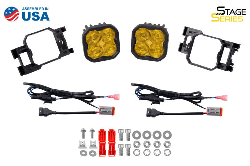 Diode Dynamics SS3 Pro Type X Fog Light Kit ABL - White SAE - Universal