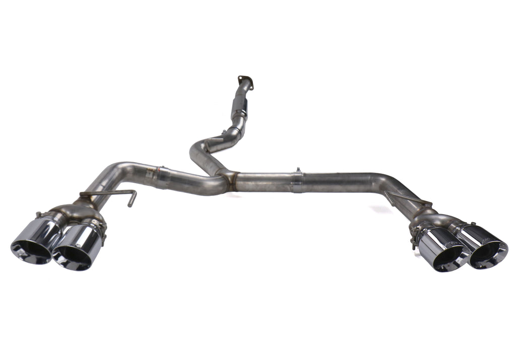 AWE Track Edition Cat-Back Exhaust (Chrome Silver Tips) - 2011-2021 Subaru WRX / STI Sedan