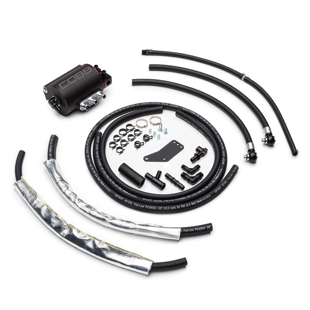 COBB Tuning Air Oil Separator Black/Red - 2002-2007 Subaru WRX / 2004-2007 STI