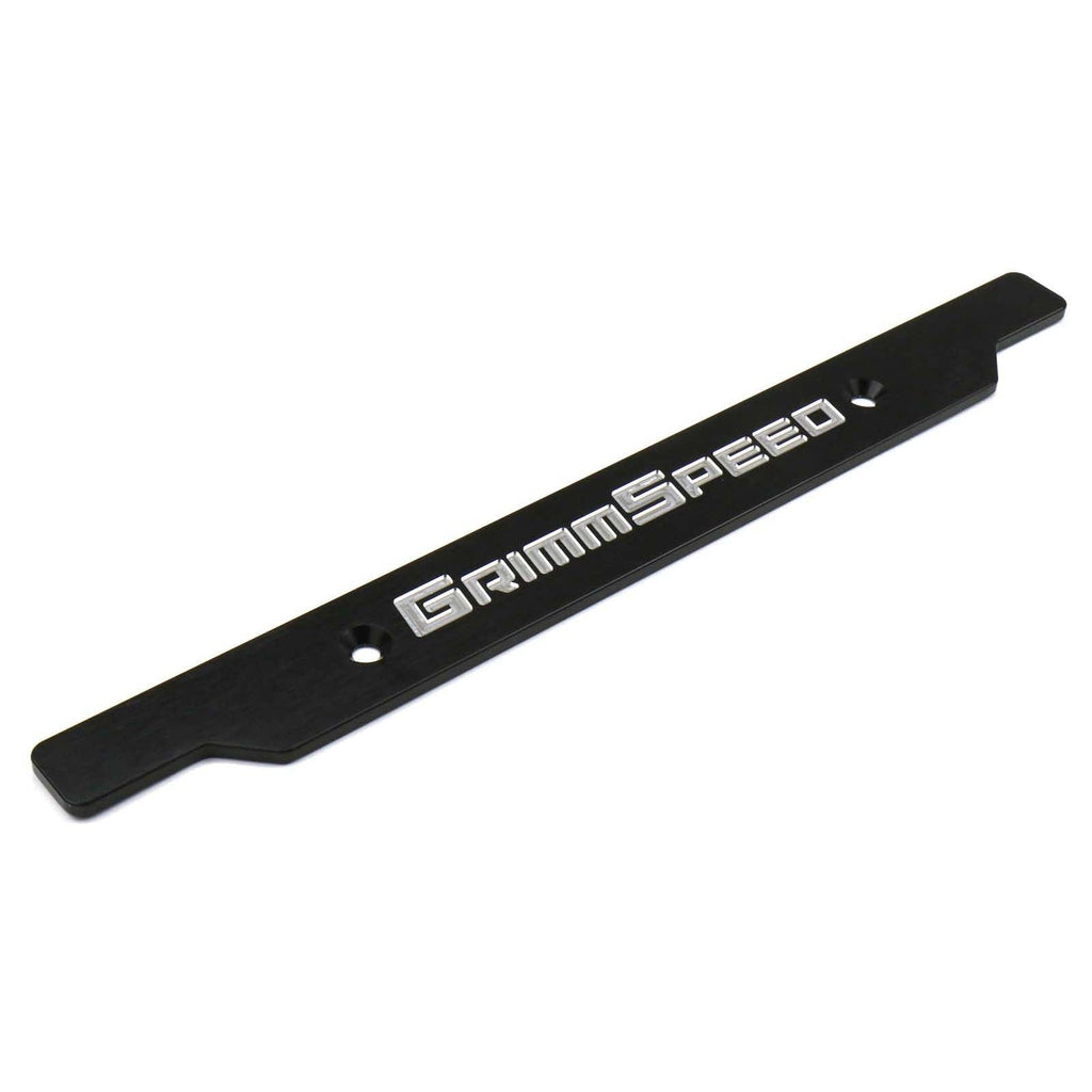GrimmSpeed License Plate Delete Black/Silver - 2002-2005 Subaru WRX/STI