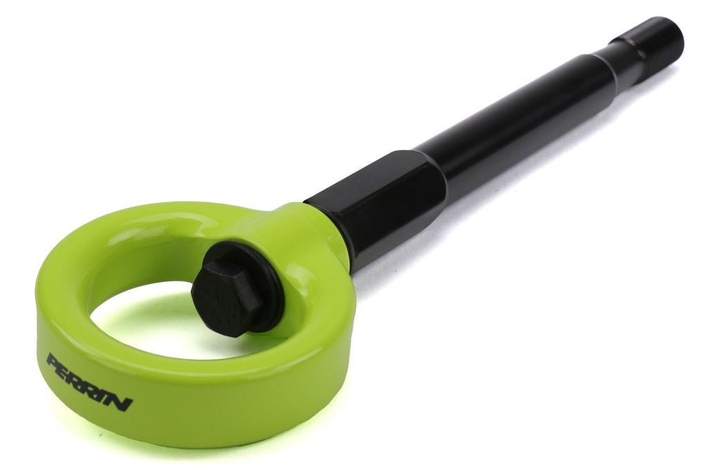 PERRIN Tow Hook Kit Rear Neon Yellow - 2008-2014 Subaru WRX / STI Sedan