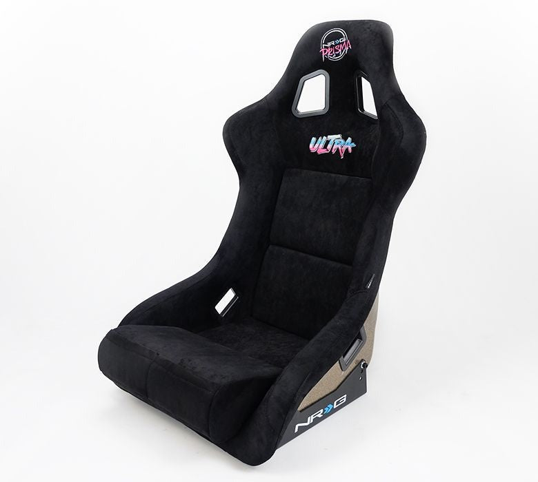 NRG Innovations FRP ULTRA Large Competition Alcantara Seat Black - Universal