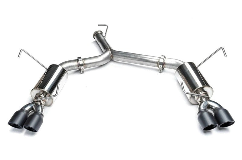 ETS Cat-Back Exhaust System Muffler Resonated Stealth Black Tips - 2022-2024 Subaru WRX