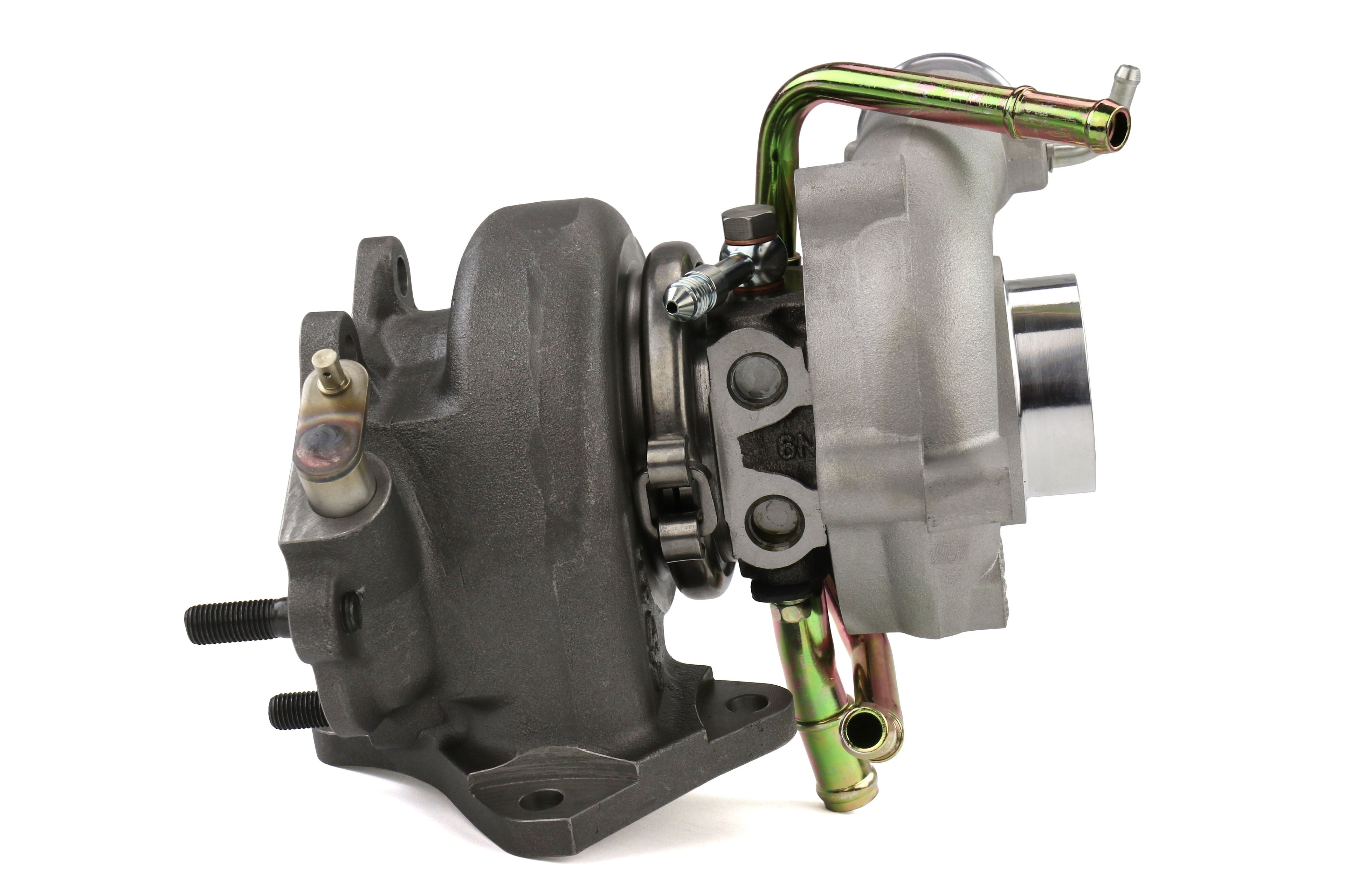 Forced Performance FP BLUE Turbocharger Subaru STI 58mm 8cm EWG w/ Oil Feed Line - 2002-2007 Subaru WRX / 2004-2021 Subaru STI