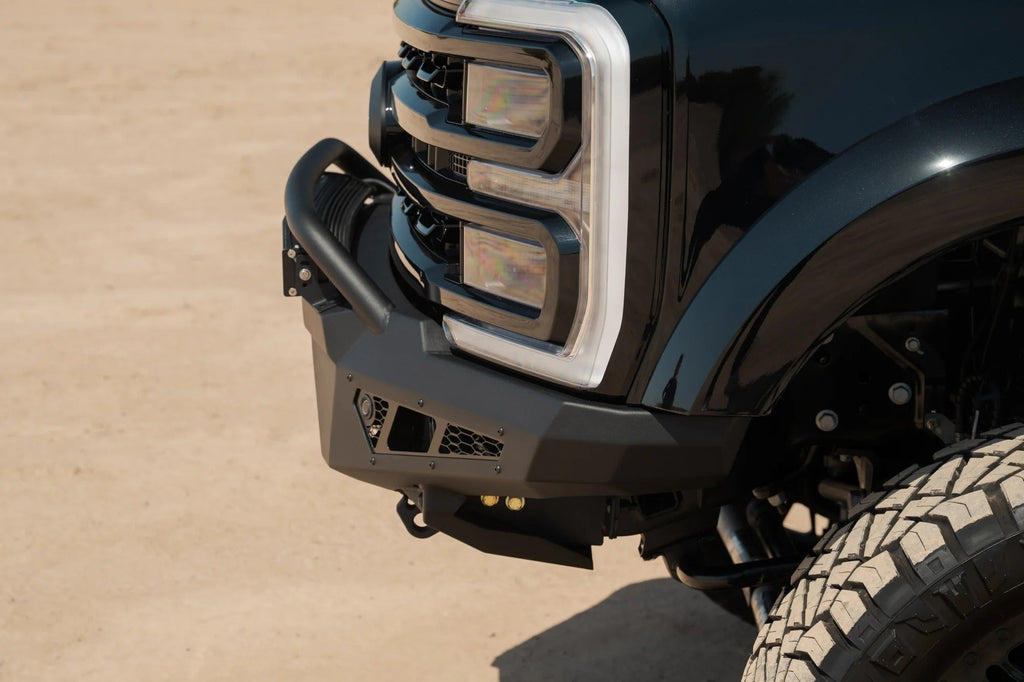 Addictive Desert Designs 2023+ Ford Super Duty HoneyBadger Front Bumper w/ Top Hoop