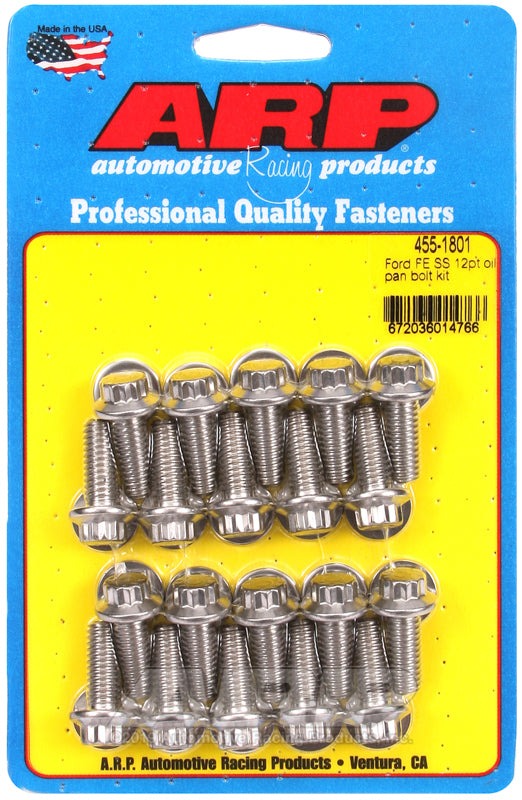 ARP Ford FE SS 12pt Oil Pan Bolt Kit