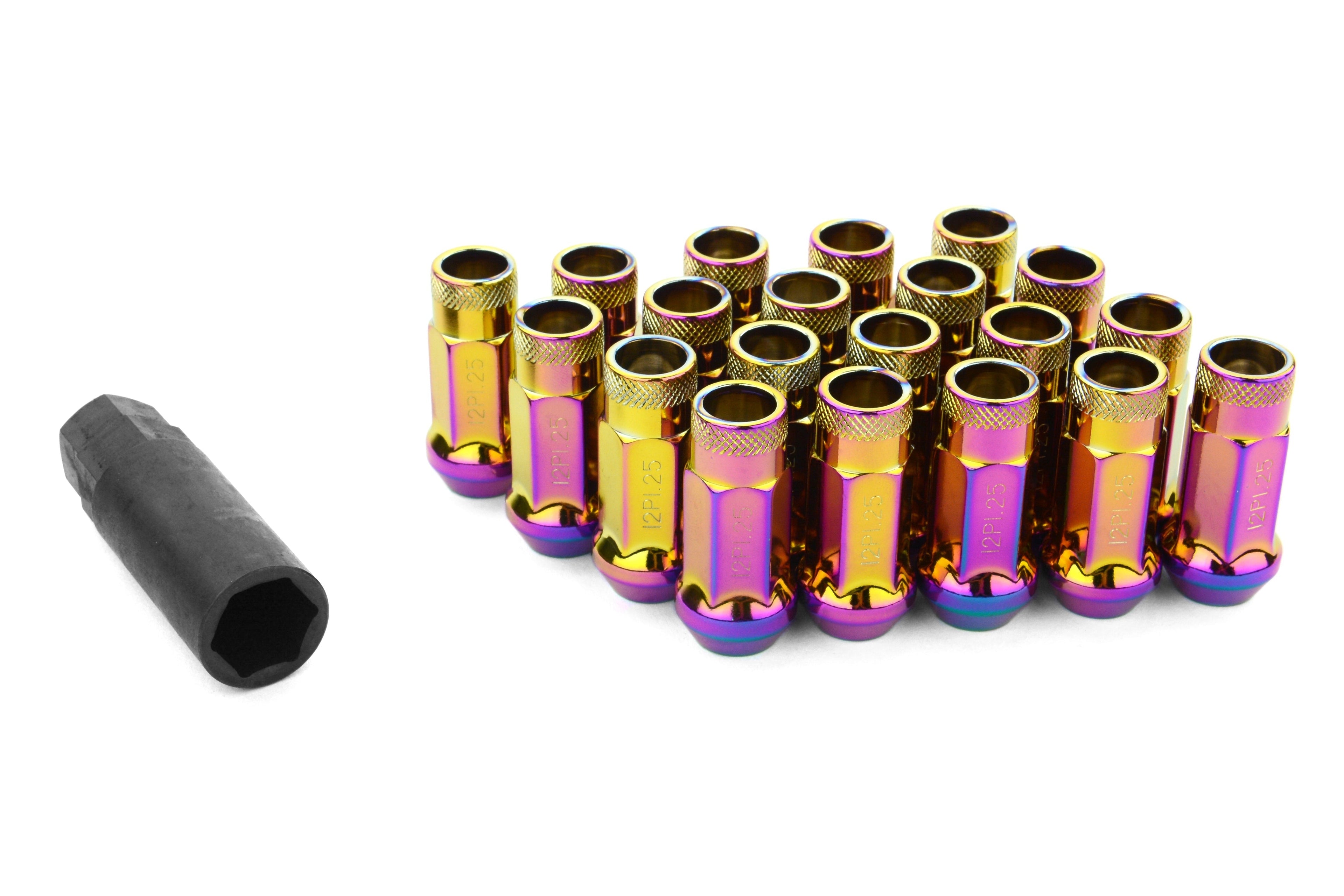 Wheel Mate Muteki SR48 Open End Lug Nuts - Neon 12x1.25 48mm