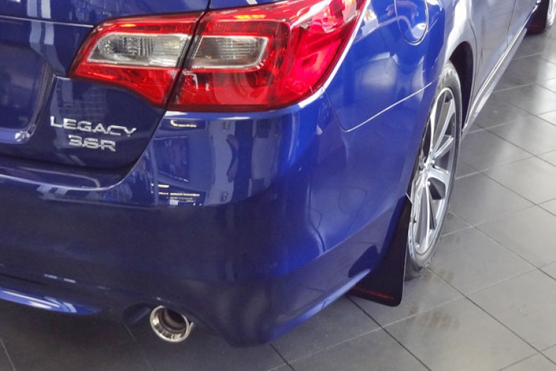 Rally Armor UR Mud Flap w/Silver Logo - Black - 2015-2019 Subaru Legacy