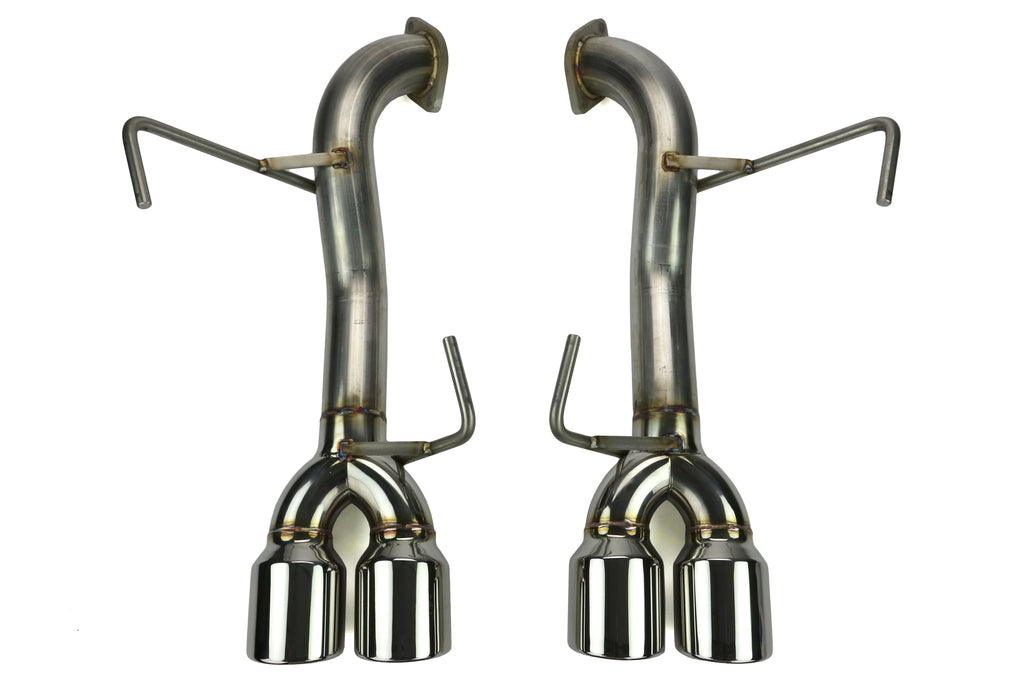 ETS Axle Back Exhaust System No Muffler Polished Tips - Subaru Models (inc. 2015-2020 WRX / 2015-2018 STI)