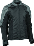 Speed and Strength Mad Dash Women's AR-600/AR-400 Armored Textile Motorcycle Jacket - Black/Grey, Large - 880418