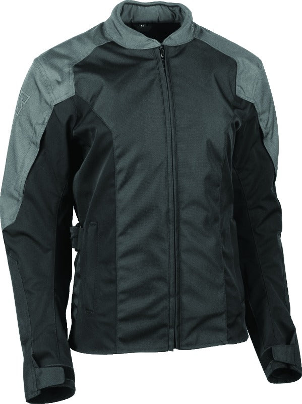 Speed and Strength Mad Dash Women's AR-600/AR-400 Armored Textile Motorcycle Jacket - Black/Grey, Large - 880418