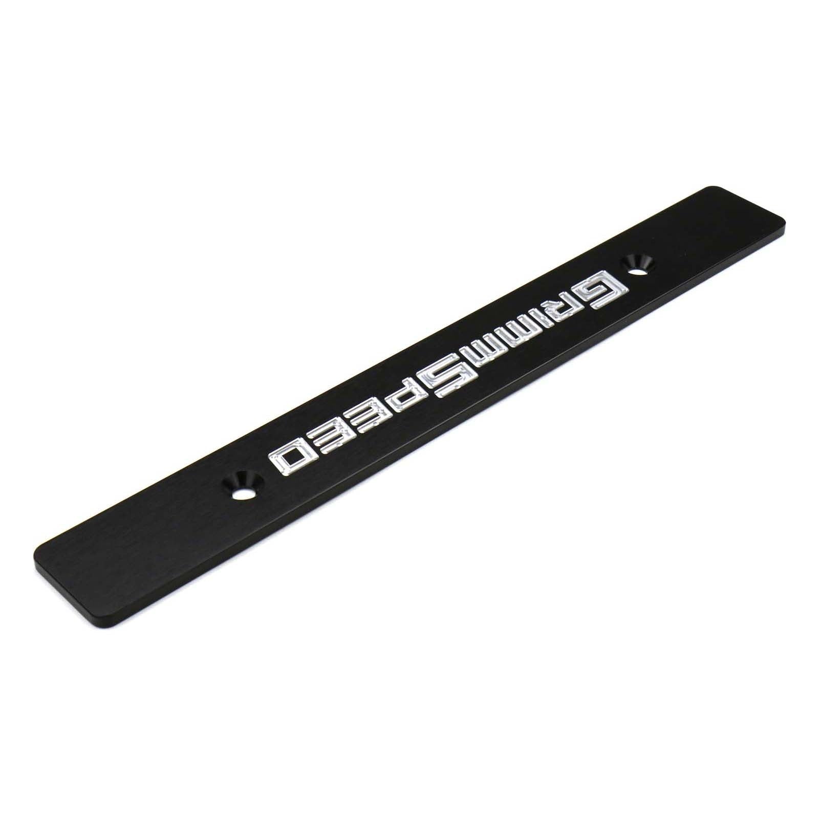 GrimmSpeed License Plate Delete Black/Silver - 1998-2013 Subaru Forester