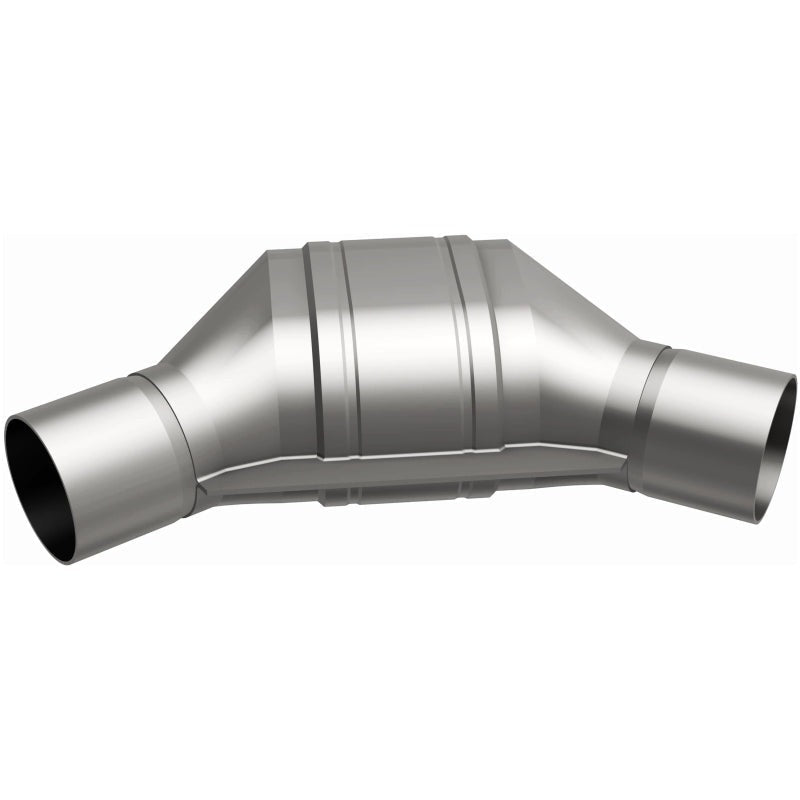 MagnaFlow Universal Catalytic Converter - 2.00in Angled In/Out Front - CARB Compliant