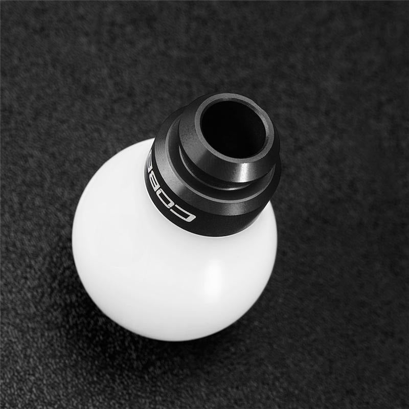 Cobb Shift Knob - White w/Stealth Black - Universal Subaru 5-Speed Fit