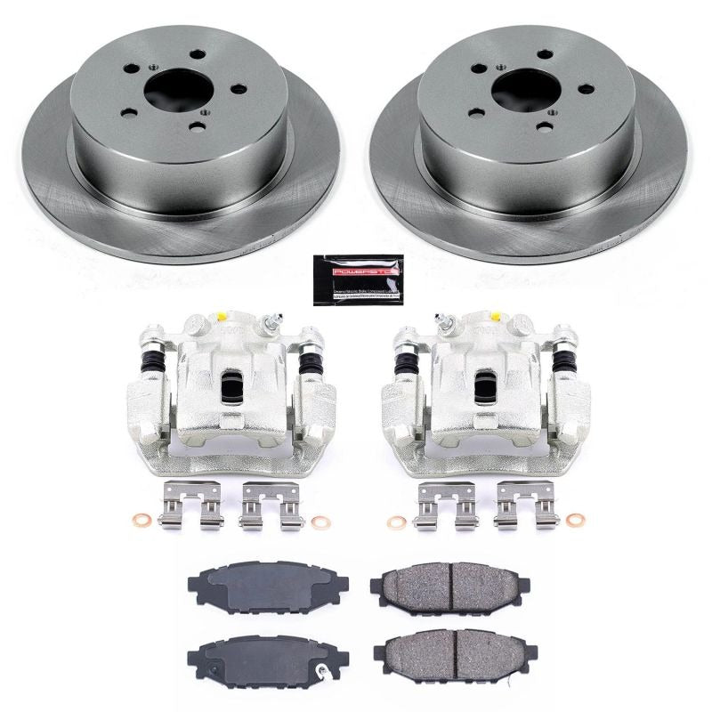 Power Stop Autospecialty Brake Kit w/Calipers - Rear - 2005-2009 Subaru Legacy
