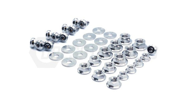 Fast Turn Fittings Stage 1 Titanium Hardware Engine Bay Kit (Polished) - 2022-2024 Subaru WRX
