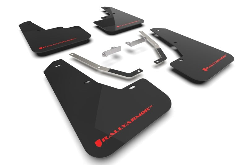 Rally Armor Black UR Mud Flap - Red Logo - 2024-2026 Subaru Crosstrek