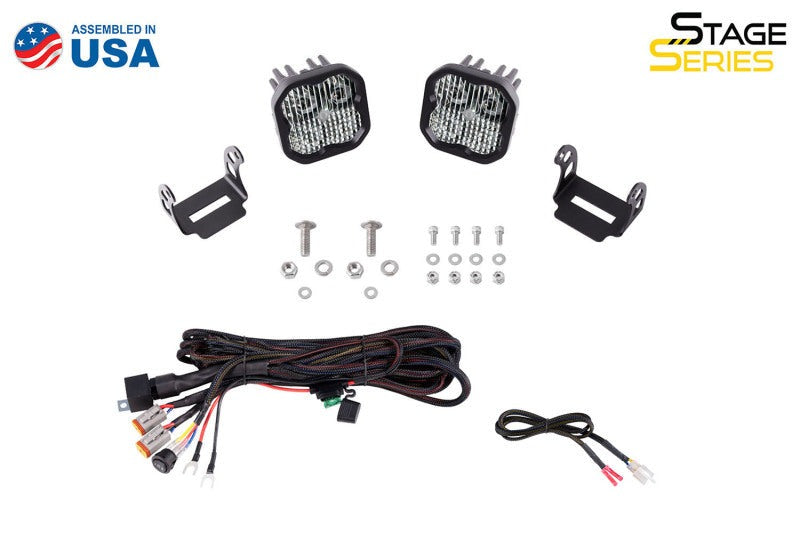 Diode Dynamics 21-22 Ford Bronco SS3 LED Ditch Light Kit - Sport Yellow Combo