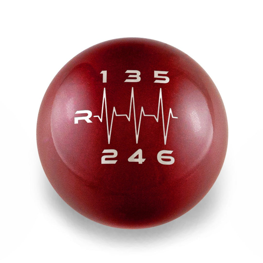 Billetworkz Weighted Shift Knob - 6 Speed Heartbeat Engraving - BRZ / FR-S / 86 2013-2021