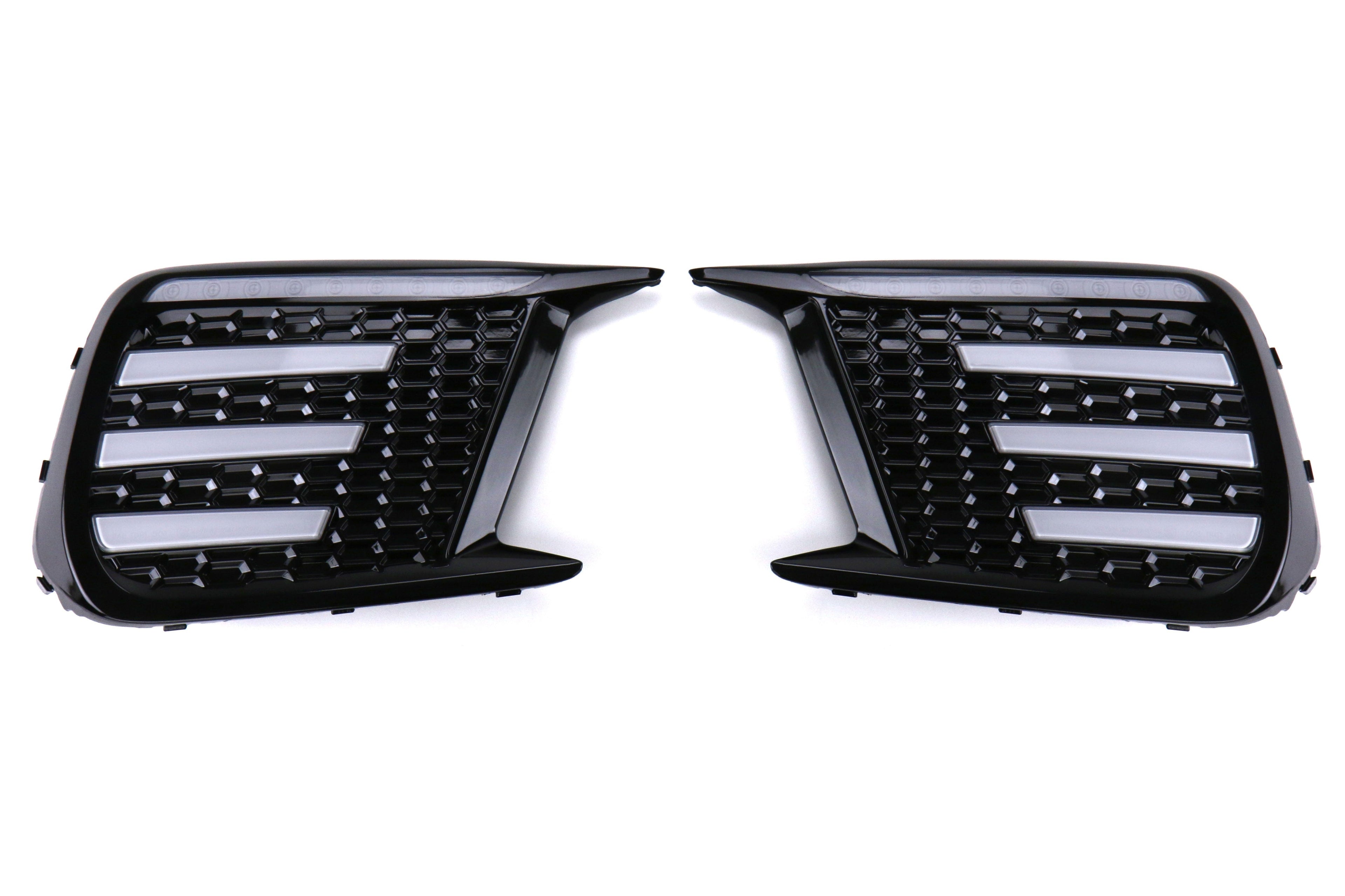 OLM Clear Tri-Bar Fog Light Bezel - 2018-2021 Subaru STI / 2018 WRX