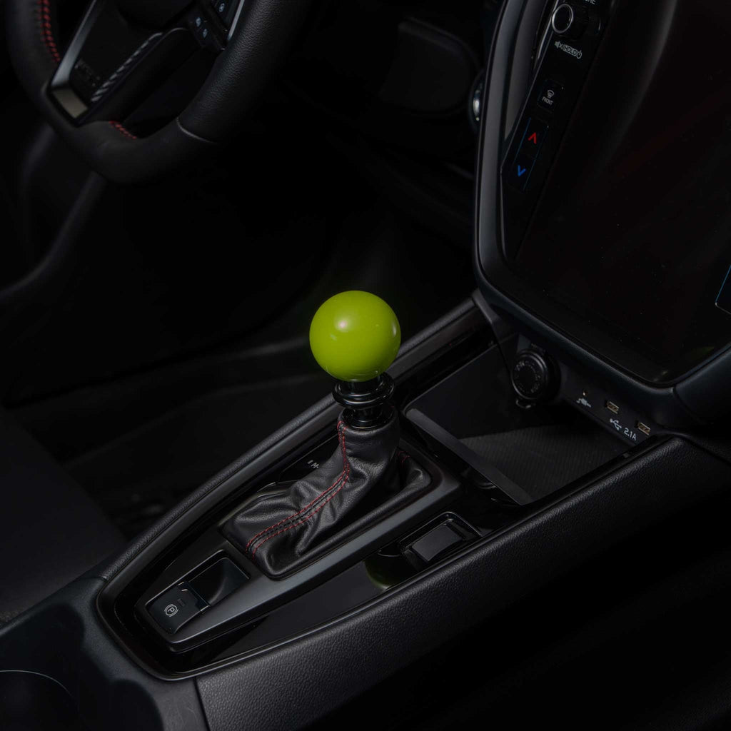Billetworkz Automatic Shifter - Neon Yellow - Fits Subaru CVT: WRX (2022+), Crosstrek (2024+), Forester (2025+), Impreza (2024+), Legacy/Outback (2015+)