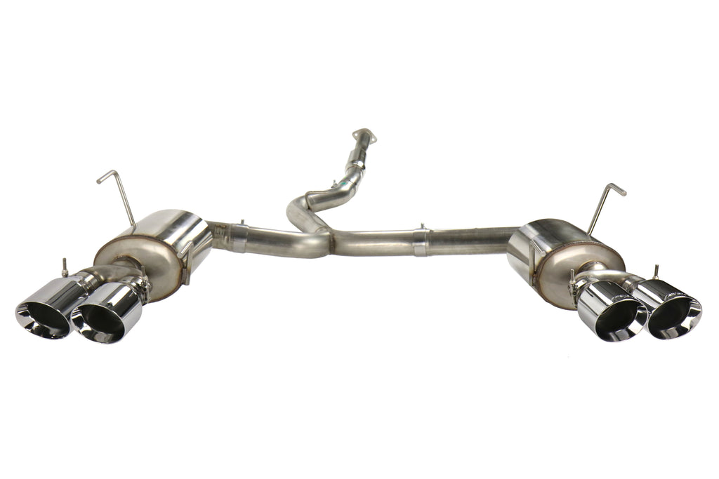 AWE Touring Edition Cat-Back Exhaust (Chrome Silver Quad Tips) - 2015-2021 Subaru WRX / STI