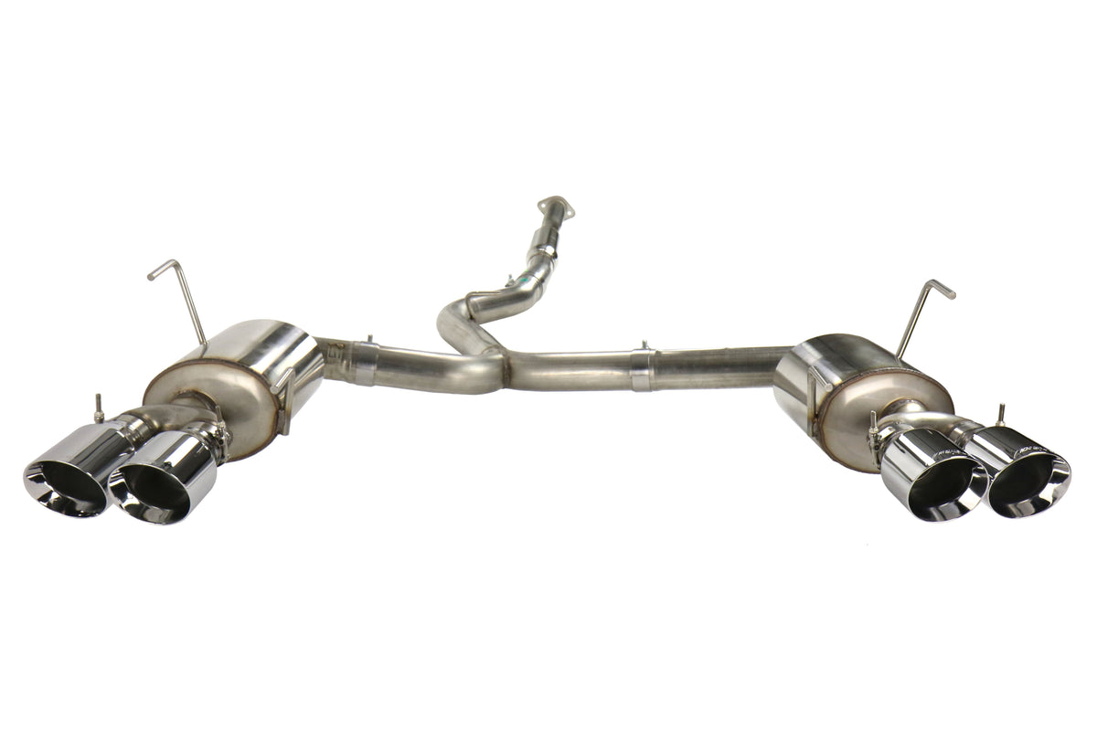 AWE Touring Edition Cat-Back Exhaust (Chrome Silver Quad Tips) - 2015-2021 Subaru WRX / STI