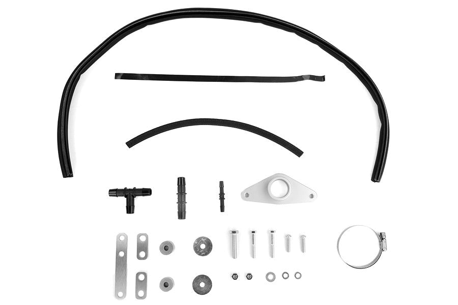 PERRIN Boost Tube Kit Red Piping Black Couplers - 2008-2014 Subaru STI