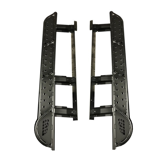 5th Gen Toyota 4Runner Overland Bolt On Rock Sliders DOM Upgrade Add Kickouts 10-22 Toyota 4Runner CBI Offroad