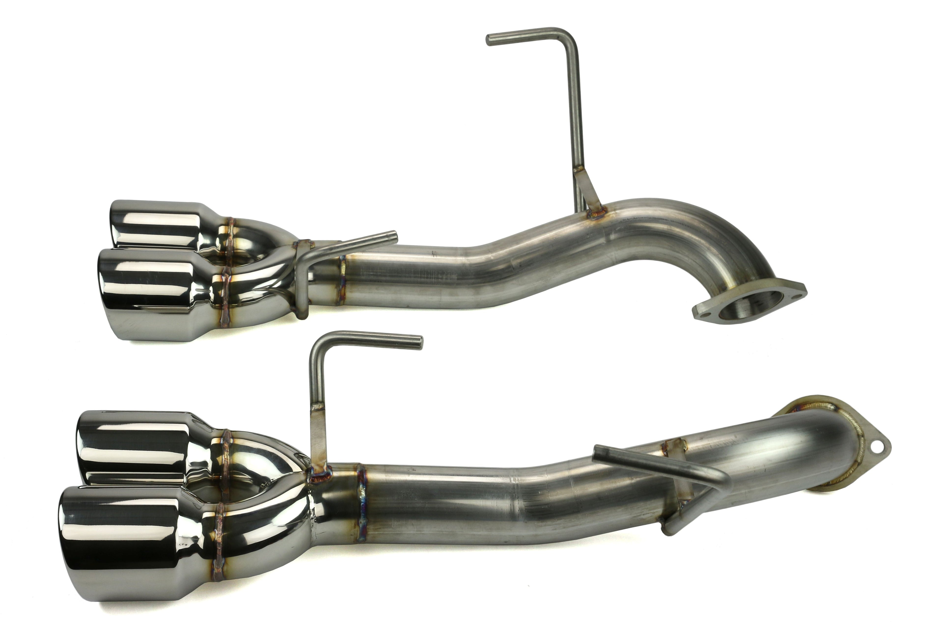 ETS Axle Back Exhaust System No Muffler Polished Tips - Subaru Models (inc. 2015-2020 WRX / 2015-2018 STI)