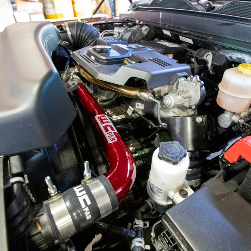 Wehrli 19-24 6.7L Cummins Standard Output (SO) Upper Coolant Pipe - Fine Texture Black
