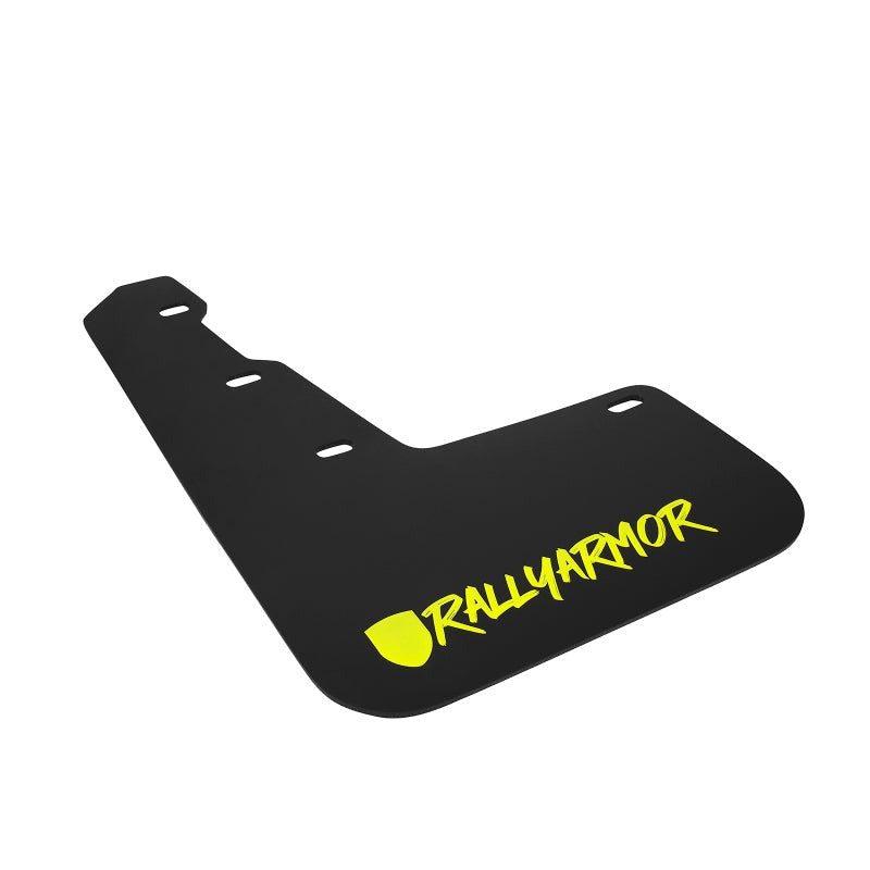 Rally Armor Black Mud Flap Green Altered Font Logo - 2015-2021 Subaru WRX / STI