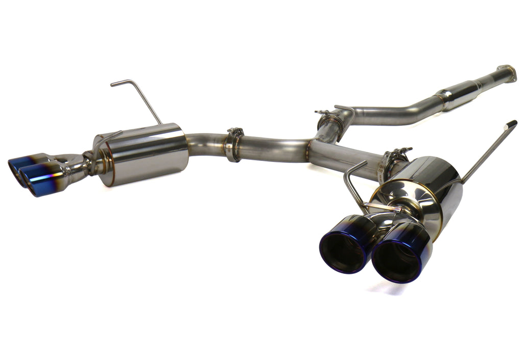 ETS Catback Exhaust System Resonated w/ Blue Tips - 2015-2021 Subaru WRX / STI