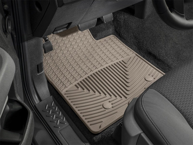 WeatherTech Rear Rubber Floor Mats - Tan - 2010-2014 Subaru Legacy / Outback