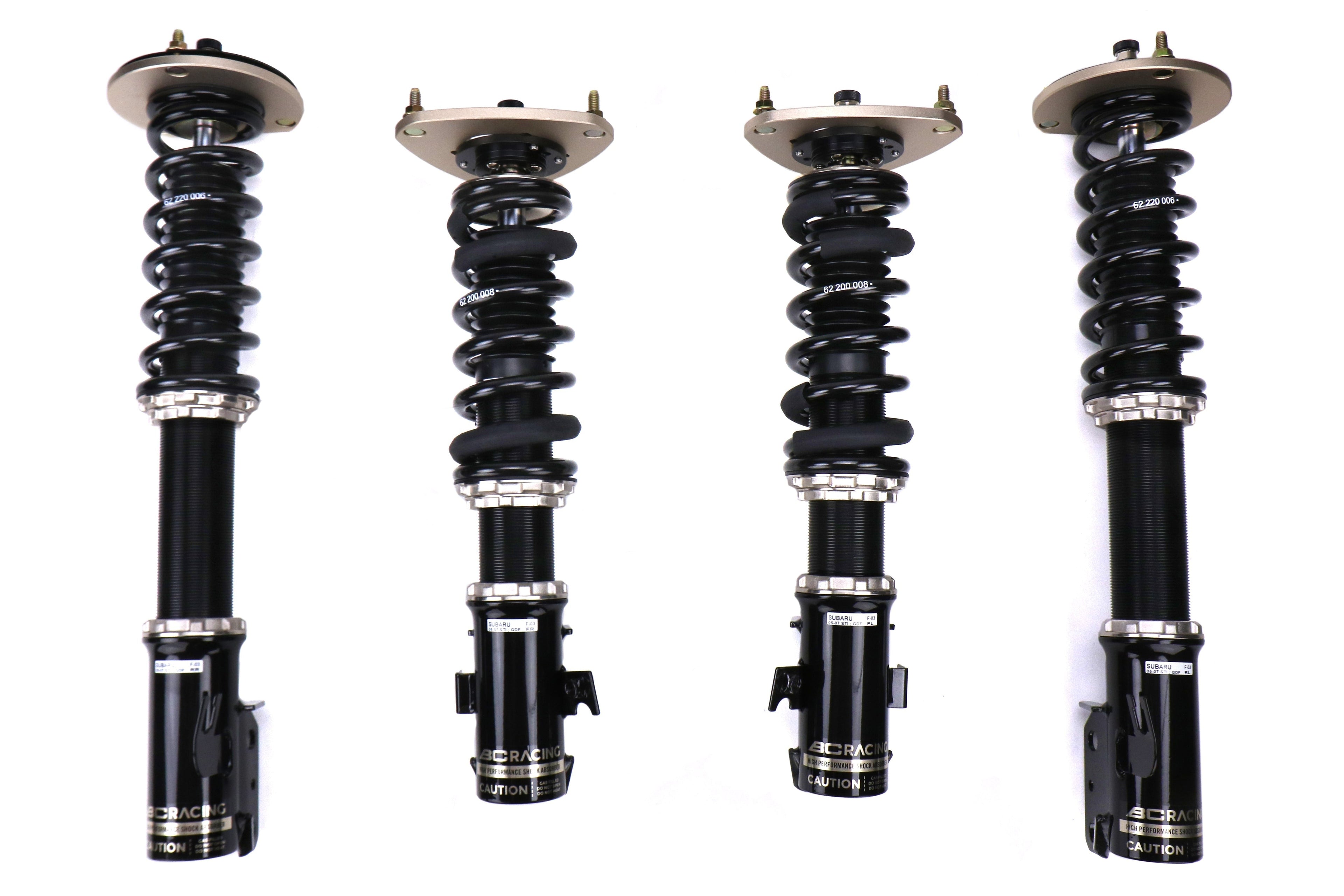 BC Racing BR Series Coilovers - 2005-2007 Subaru STI