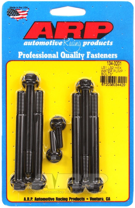 ARP LS1 / LS2 Water Pump w/ Thermostat Housing SS Hex Bolt Kit
