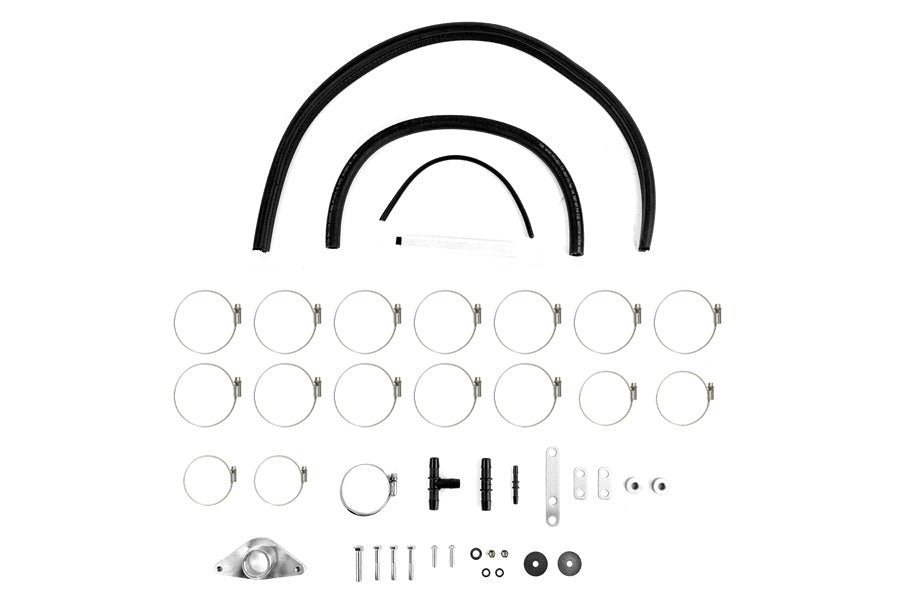 PERRIN Boost Tube Kit Black Piping Black Couplers - 2002-2007 Subaru WRX / STI