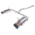 Injen Cat Back Exhaust w/ Quad Titanium Tips - 2015-2021 Subaru STI