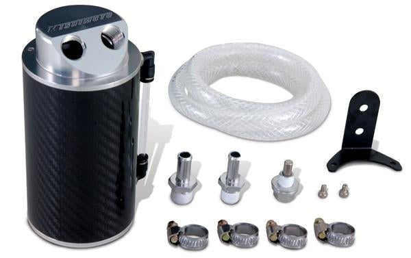 Mishimoto Baffled Oil Catch Can Kit, Black - 2015-2021 Subaru WRX