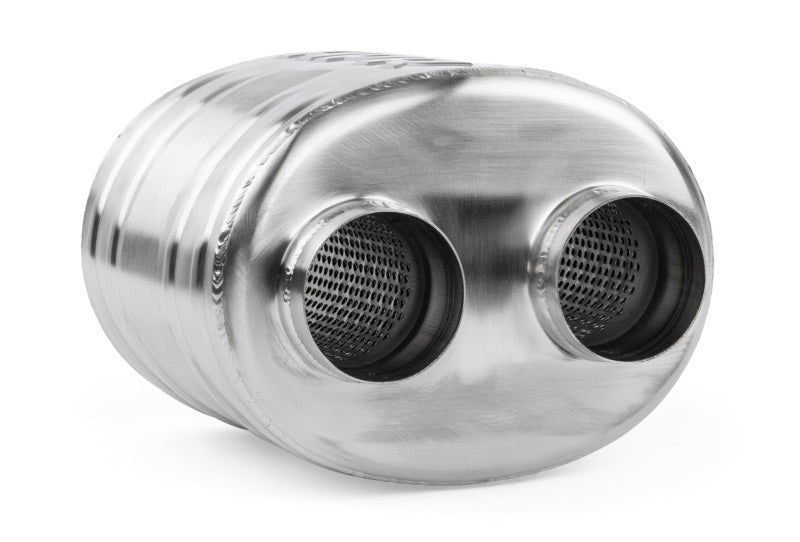 APR Premium Sound Absorption Muffler - Dual 63.5mm (2.5in) - Oval Body 220mm x 169mm x 211mm