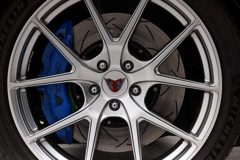 DBA 5000 Series 2-Piece Drilled & Slotted Front Rotor w/Gold Hat - 10-Lug - 2003-2006 Subaru Legacy GT Wagon