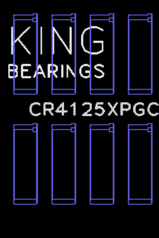King Engine Bearings pMaxKote Performance Rod Bearing Set - Size +0.026mm - Subaru EJ20/EJ22/EJ25