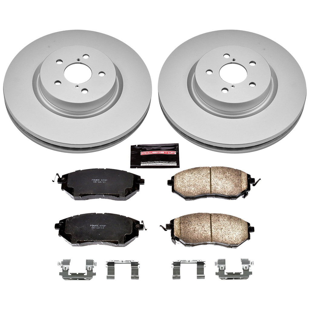 Power Stop Z17 Evolution Geomet Coated Brake Kit - Front - 2014-2018 Subaru Forester