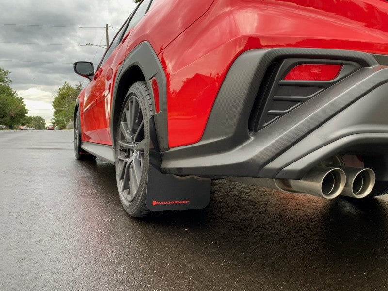Rally Armor Black UR Mud Flap w/Red Logo - 2022-2026 Subaru WRX