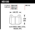 Hawk Track HT-10 Rear Pads - 2004-2009 Subaru STI
