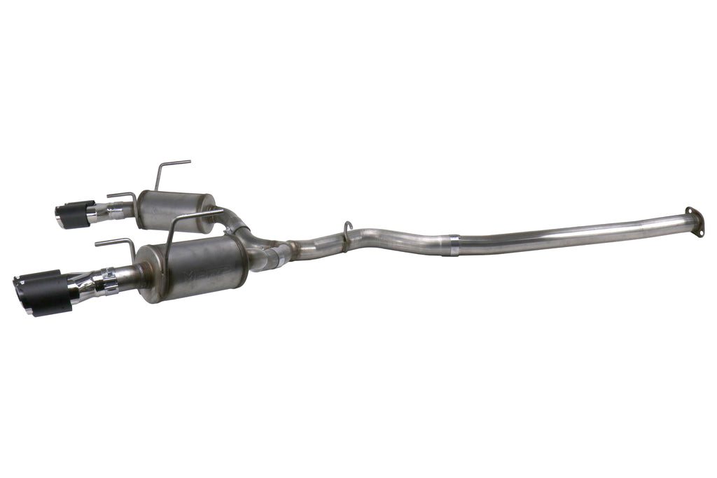 MBRP Street 3in Quad Carbon Fiber Tip Cat Back Exhaust - 2015-2021 Subaru WRX / STI