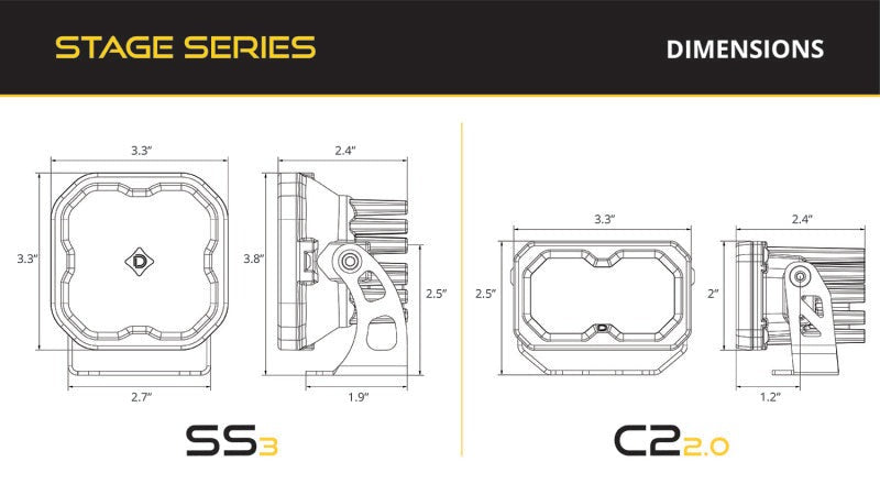 Diode Dynamics 18-21 Subaru Crosstrek Ditch Light Brackets