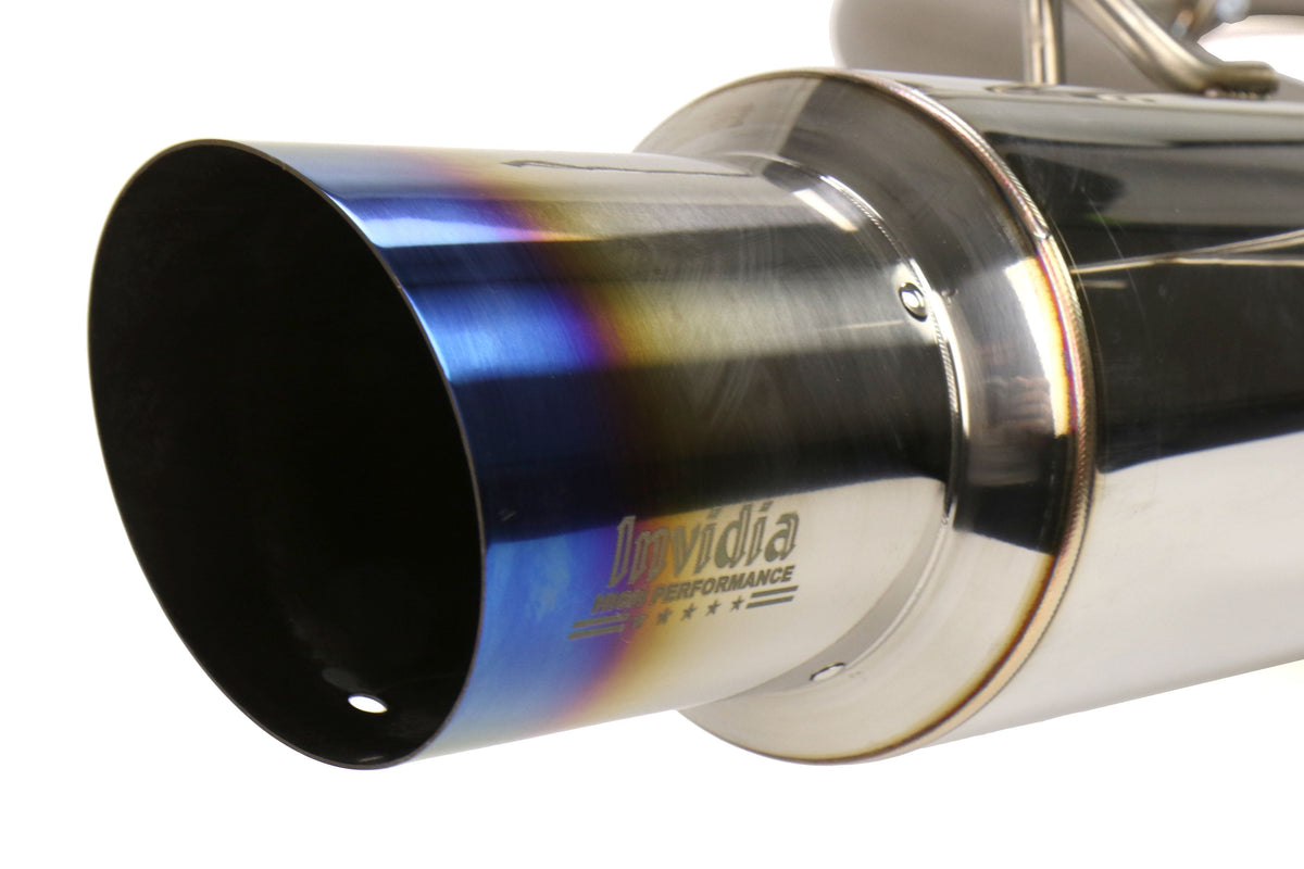 Invidia N1 Single Exit Cat Back Exhaust w/Bead Blasted Piping - Titanium Tip - 2015-2021 Subaru WRX / STI