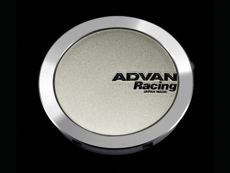 Advan Racing Center Cap 73MM Full Flat Type Sand Metallic Finish w/Black Letters - Universal